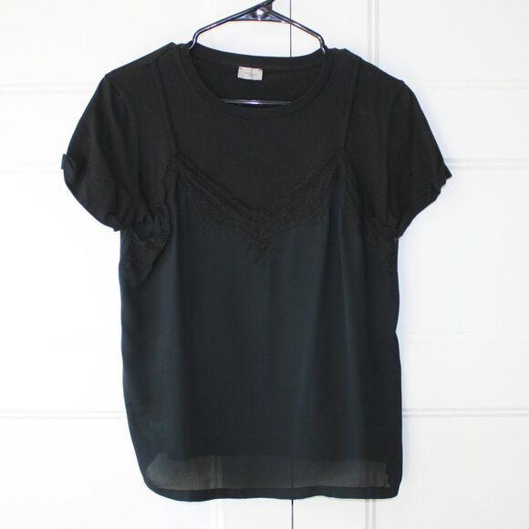 MARELLA Black Camisole with Lace Detail - Picture 2 of 7